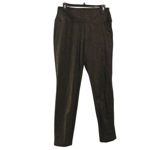apt 9 tummy control pants snakeskin print black leggings Size M